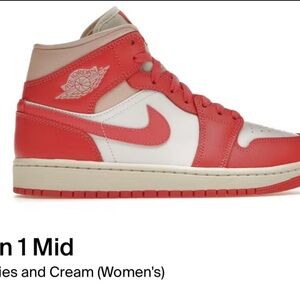 Jordan Women's Sneakers - Strawberries and Cream